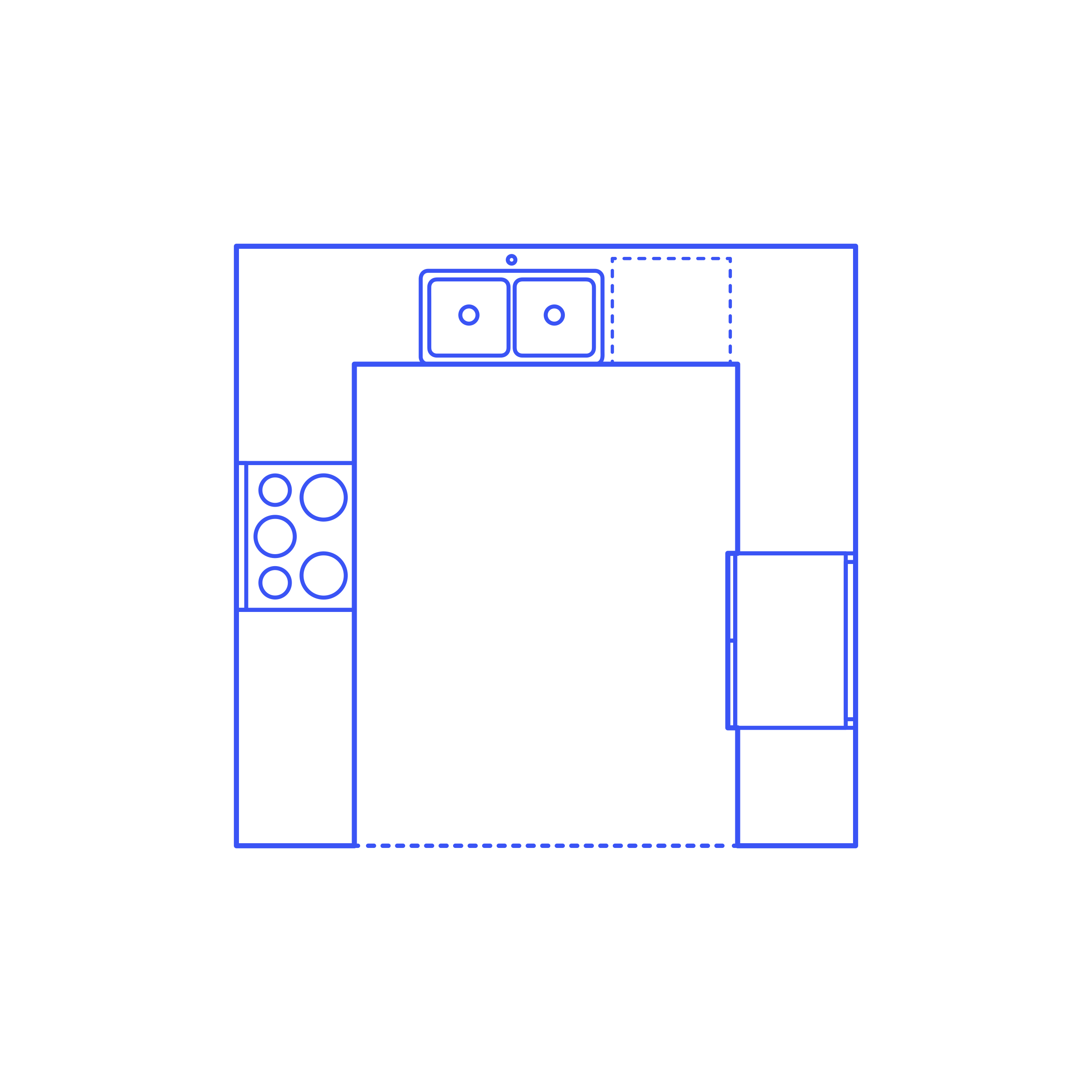Layouts Kitchens U Shape Kitchen Outline Svg Vector Free Vectors